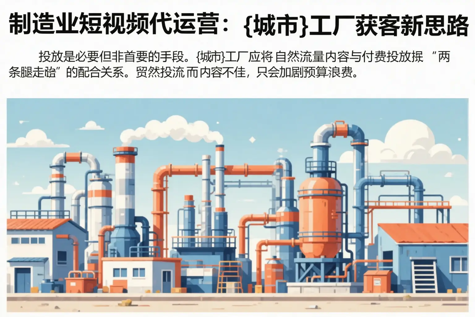 制造业短视频代运营：黄山工厂获客新思路