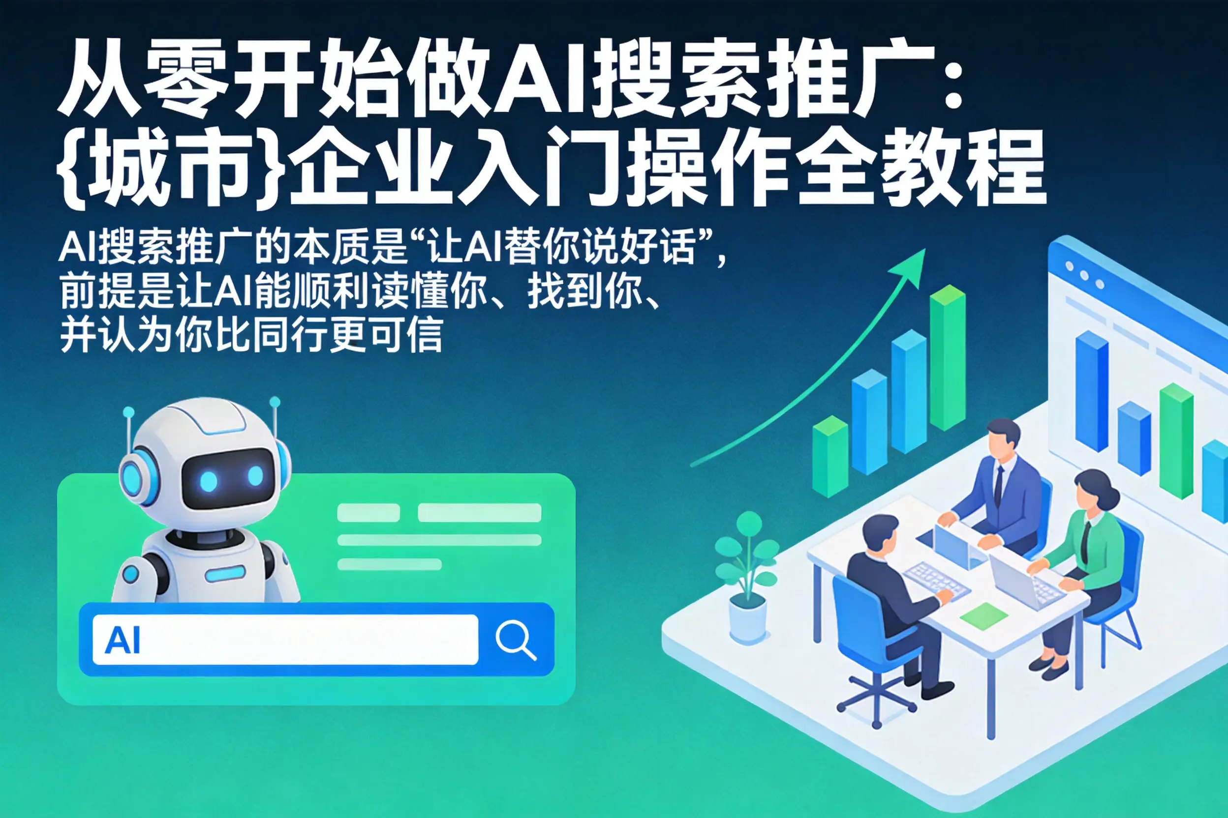 从零开始做AI搜索推广：黄山企业入门操作全教程