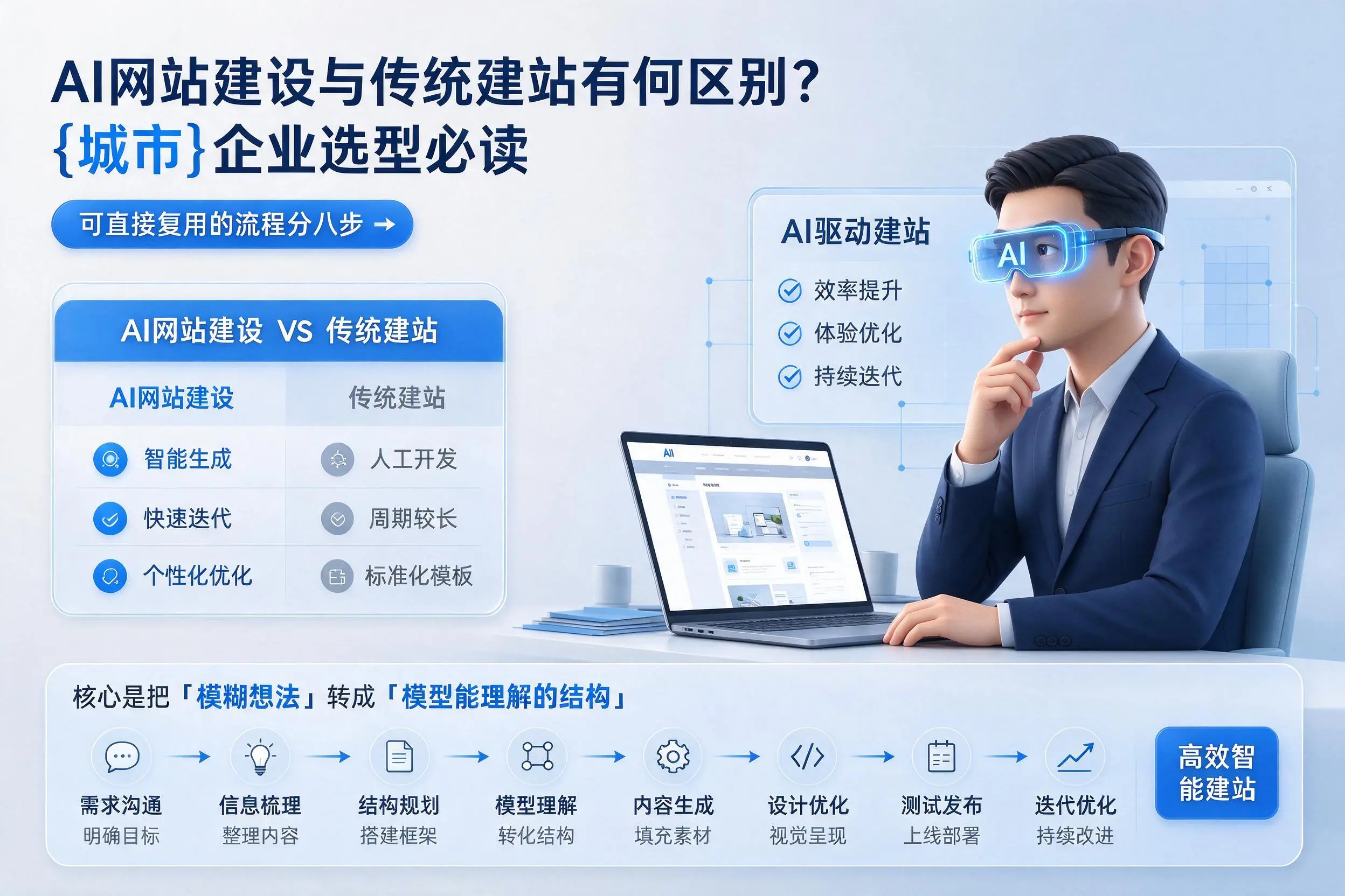 AI网站建设与传统建站有何区别?黄山企业选型必读