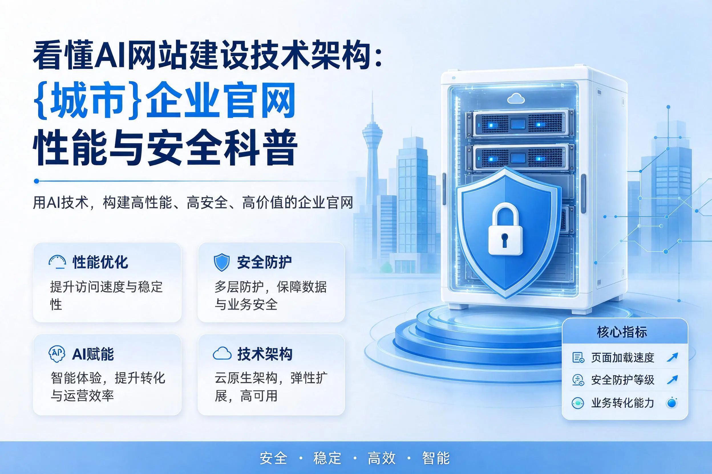 看懂AI网站建设技术架构:黄山企业官网性能与安全科普