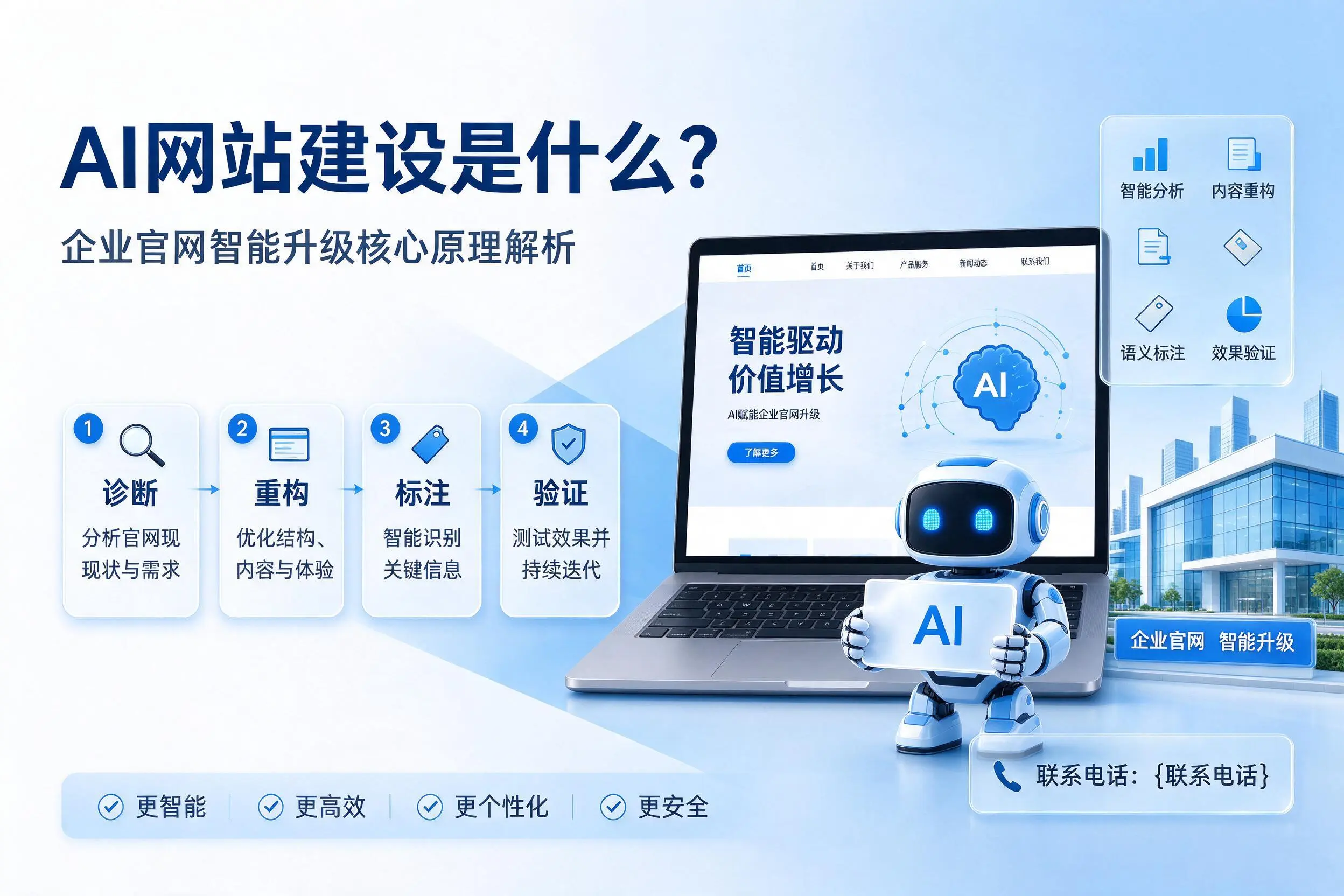 AI网站建设是什么？黄山企业官网智能升级核心原理解析